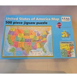 Hema Maps United States Map 500 Piece Jigsaw Puzzle Maps International